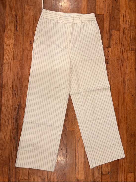 LOFT Pants - LOFT Pinstripe Straight-Leg Dress Pants
